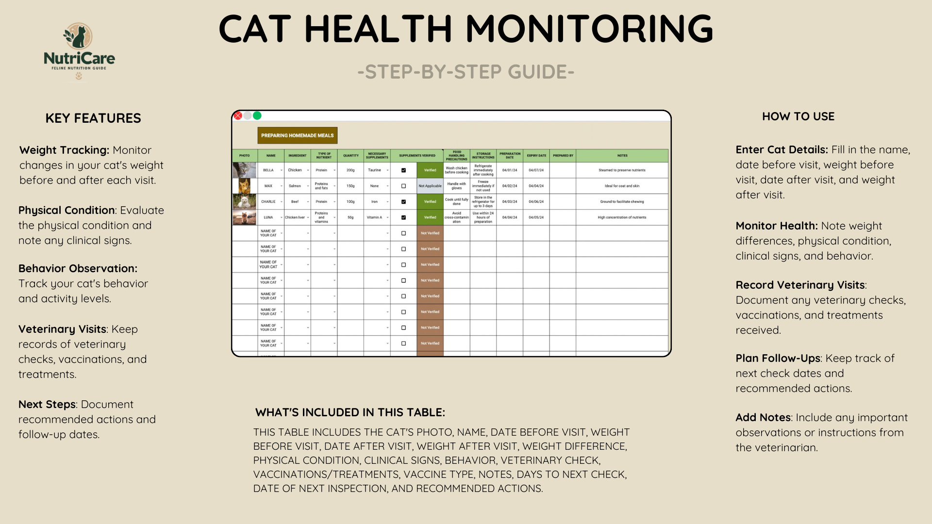Balanced Meal Planner For Cats