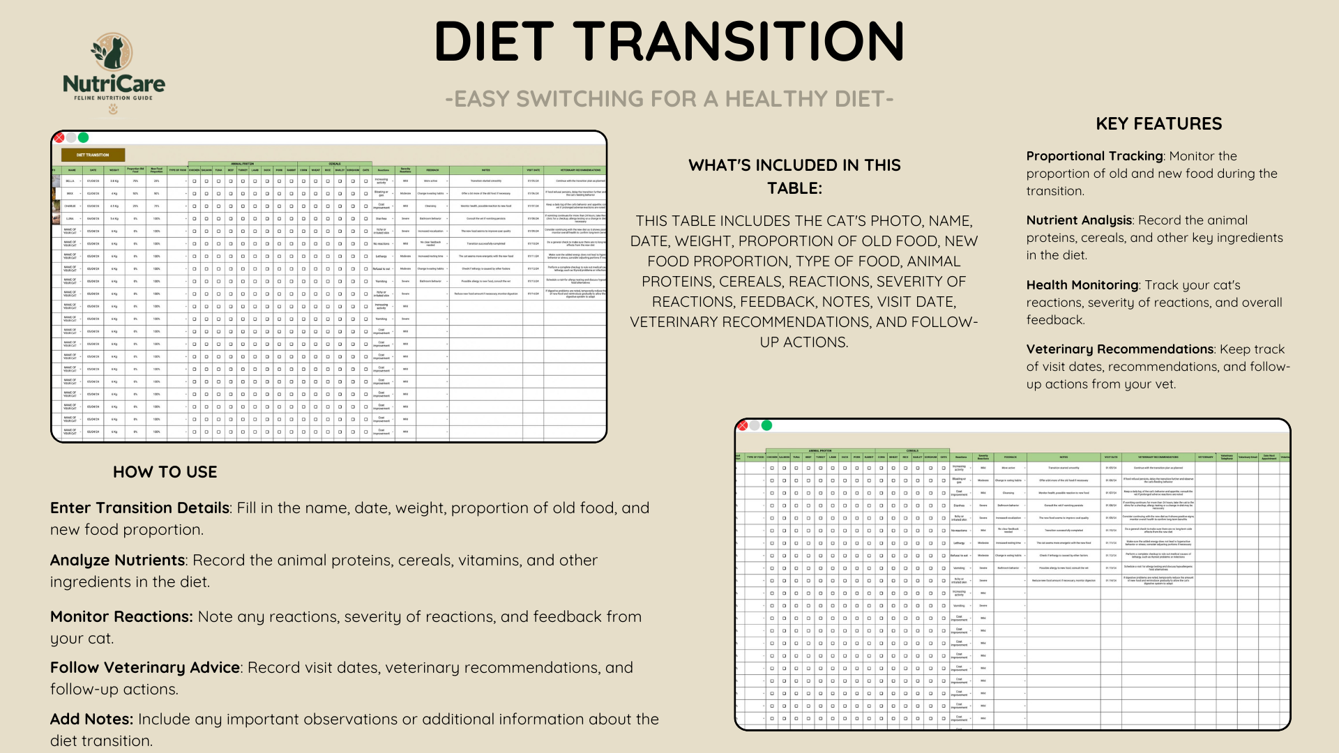 Balanced Meal Planner For Cats
