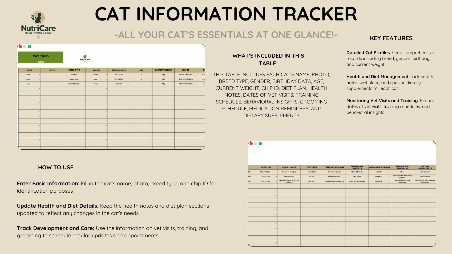 Balanced Meal Planner For Cats
