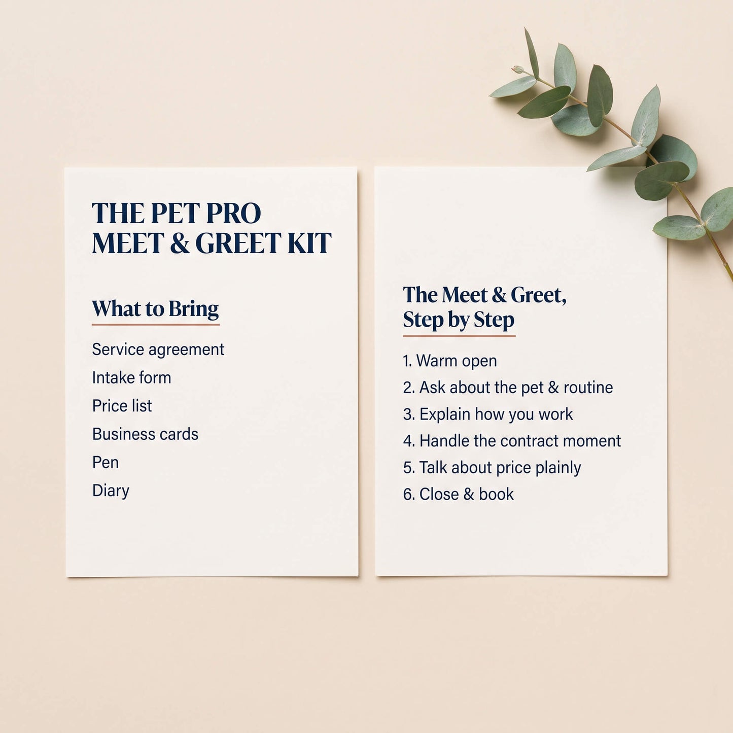 The Pet Pro Meet & Greet Kit